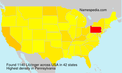 Surname Litzinger in USA Surname Litzinger in USA