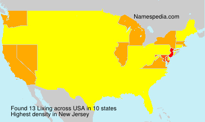 Surname Lixing in USA Surname Lixing in USA
