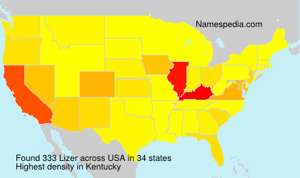 Surname Lizer in USA Surname Lizer in USA