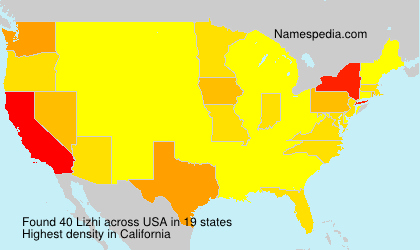 Surname Lizhi in USA Surname Lizhi in USA