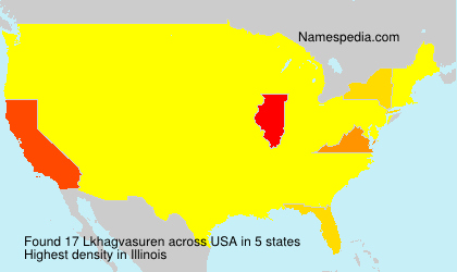 Surname Lkhagvasuren in USA