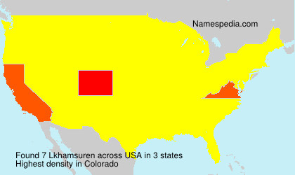 Surname Lkhamsuren in USA