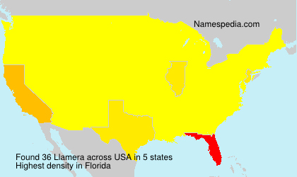 Surname Llamera in USA Surname Llamera in USA