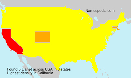 Surname Llanet in USA Surname Llanet in USA