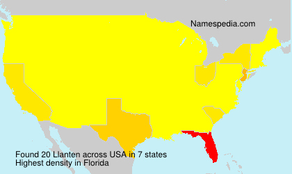 Surname Llanten in USA Surname Llanten in USA