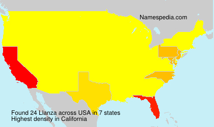 Surname Llanza in USA Surname Llanza in USA
