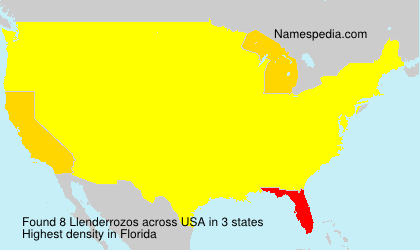 Surname Llenderrozos in USA Surname Llenderrozos in USA