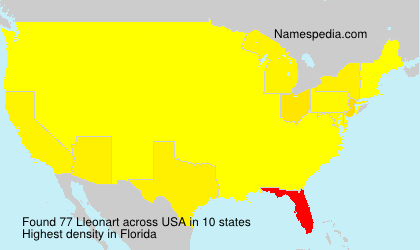 Surname Lleonart in USA Surname Lleonart in USA