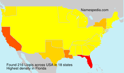 Surname Llopis in USA Surname Llopis in USA