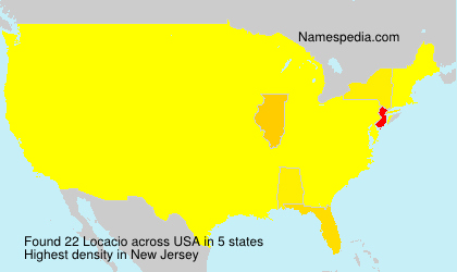 Surname Locacio in USA