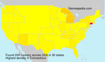 Surname Lockery in USA Surname Lockery in USA
