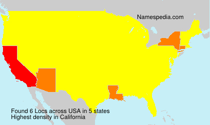 Surname Locs in USA Surname Locs in USA