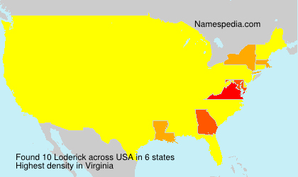 Surname Loderick in USA Surname Loderick in USA