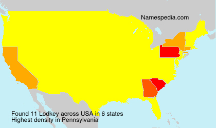 Surname Lodkey in USA