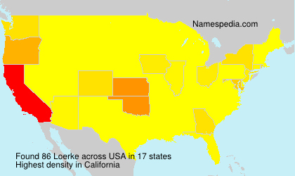 Surname Loerke in USA