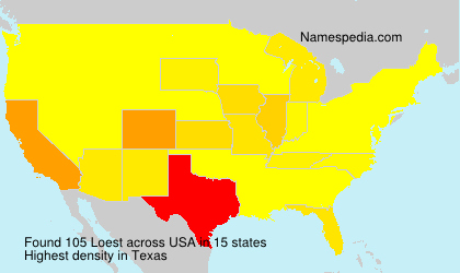 Surname Loest in USA Surname Loest in USA