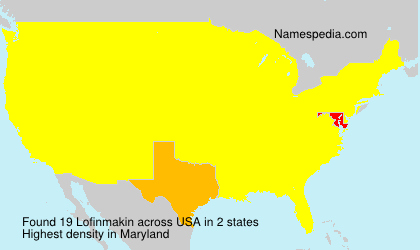 Surname Lofinmakin in USA