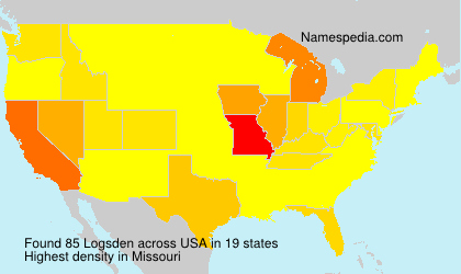 Surname Logsden in USA Surname Logsden in USA