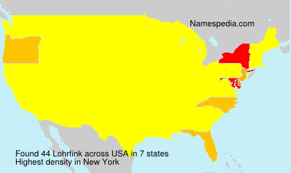 Surname Lohrfink in USA Surname Lohrfink in USA