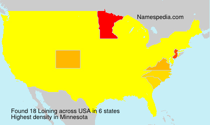 Surname Loining in USA Surname Loining in USA