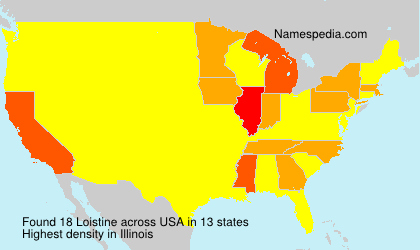 Surname Loistine in USA Surname Loistine in USA