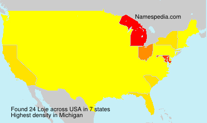 Surname Loje in USA Surname Loje in USA