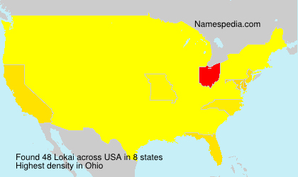 Surname Lokai in USA Surname Lokai in USA