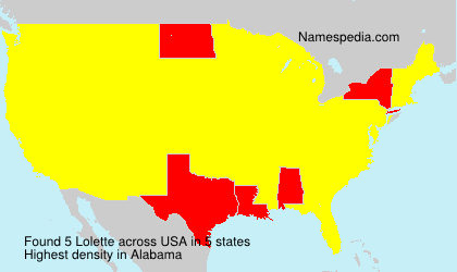 Surname Lolette in USA Surname Lolette in USA