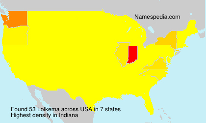 Surname Lolkema in USA Surname Lolkema in USA