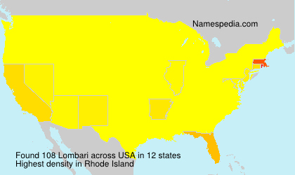 Surname Lombari in USA