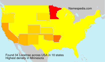 Surname Lonetree in USA Surname Lonetree in USA