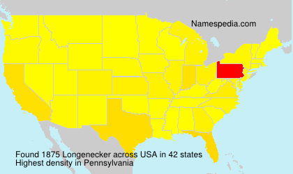 Surname Longenecker in USA Surname Longenecker in USA