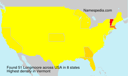 Surname Longmoore in USA Surname Longmoore in USA
