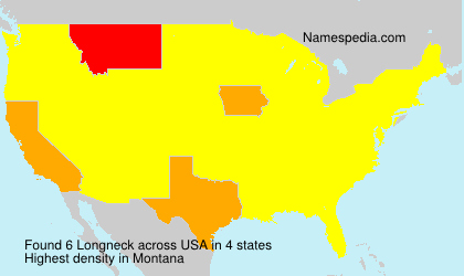 Surname Longneck in USA Surname Longneck in USA