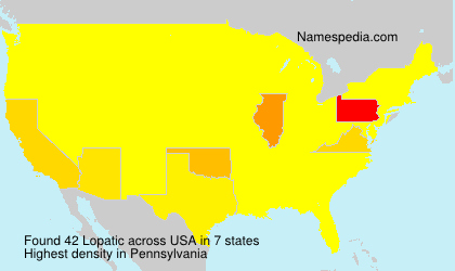 Surname Lopatic in USA Surname Lopatic in USA