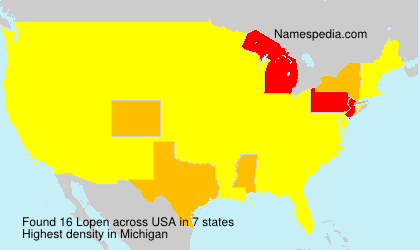 Surname Lopen in USA Surname Lopen in USA
