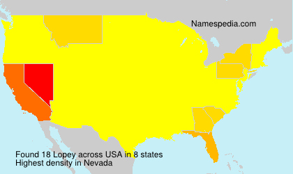 Surname Lopey in USA Surname Lopey in USA