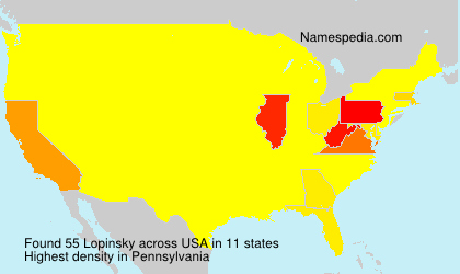 Surname Lopinsky in USA Surname Lopinsky in USA
