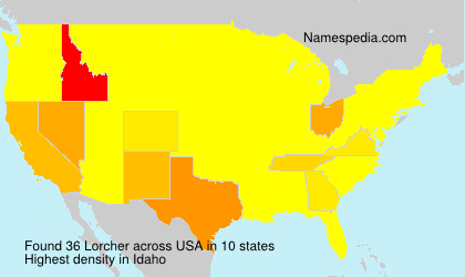 Surname Lorcher in USA Surname Lorcher in USA