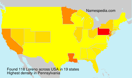 Surname Loreno in USA Surname Loreno in USA