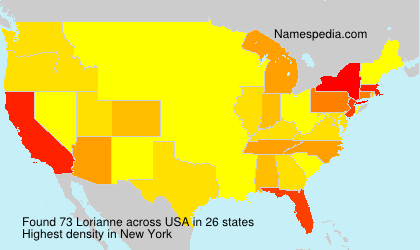 Surname Lorianne in USA Surname Lorianne in USA