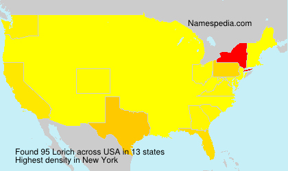 Surname Lorich in USA Surname Lorich in USA