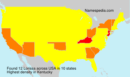 Surname Lorissa in USA Surname Lorissa in USA