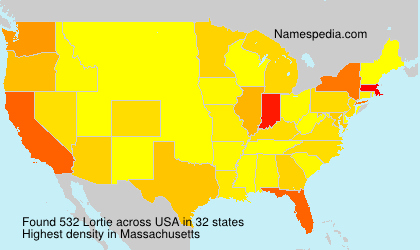 Surname Lortie in USA Surname Lortie in USA