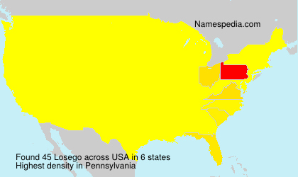 Surname Losego in USA Surname Losego in USA