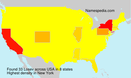 Surname Losev in USA Surname Losev in USA