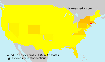 Surname Losty in USA Surname Losty in USA