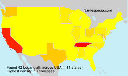 Surname Louanglath in USA Surname Louanglath in USA