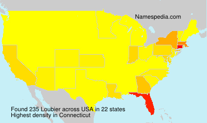 Surname Loubier in USA Surname Loubier in USA