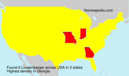 Surname Loudenbarger in USA Surname Loudenbarger in USA